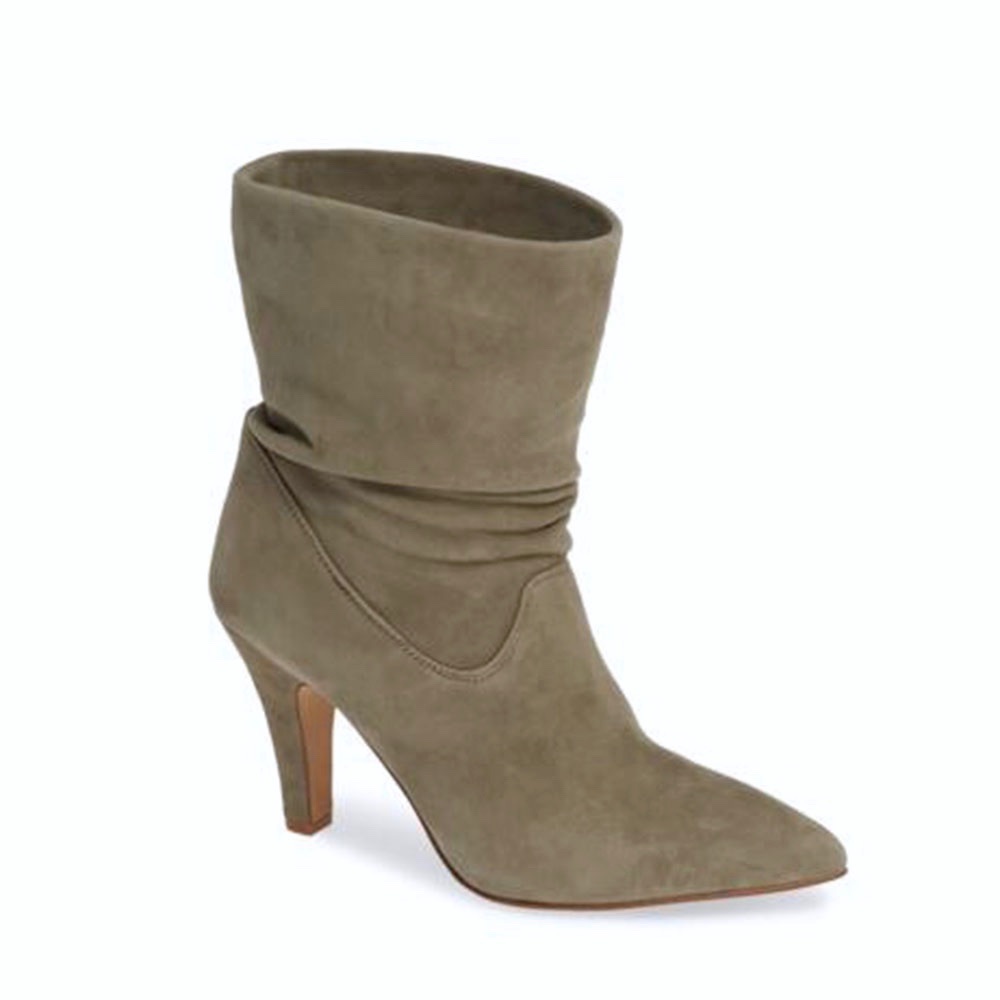 NWT Vince Camuto Bristol Suede Bootie, Foxy, 7